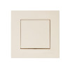 Выключатель двухполюсный (скрытый, винт. зажим) кремовый, RITA, MUTLUSAN