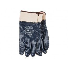 Перчатки х/б, нитриловое полное покрытие, манжет крага, 11 р-р Strongshell