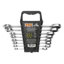 Набор ключей комбинир. 8-19мм 8шт трещоточных PRO STARTUL (PRO-7108)