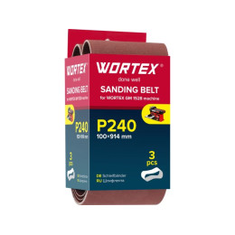 Шлифлента 100x914 мм P240 бесконечная 3 шт. для станка WORTEX GM 1528