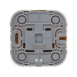 Розетка 1-ая (открытая, б/з) бежевая, Bailly, LEIDEN ELECTRIC