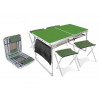 Набор складной стол влагостойкий и 4 стула, NIKA