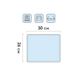 Салфетка из микрофибры Solid (Cолид) 1 шт., 30х26 см, универсальная, PERFECTO LINEA