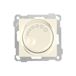 Выключатель поворотный (диммер) (скрытый, без рамки, винт. зажим, 600Вт) кремовый, DARIA, MUTLUSAN