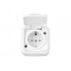 Розетка 1-ая (открытая, с/з,з/ш, брызг. защ.) белая, Пралеска Аква, BYLECTRICA
