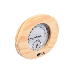 Термометр для бани и сауны с гигрометром 16х14х3 см, "Банные штучки"