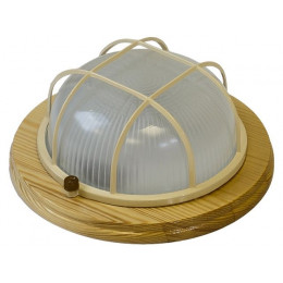 Светильник круг/клен/решетка, 60Вт, IP54 (НБО 03-60-012) Юпитер