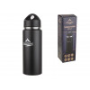 Термобутылка, 600 мл, нержавеющая сталь, черная, ARIZONE