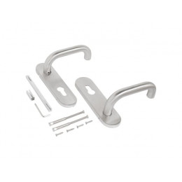 Ручка дверная СТАНДАРТ 1303 SS (60-100) INOX нержавеющая сталь м/о 72мм для технических дверей