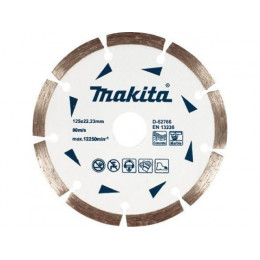 Алмазный круг 125х22.2 мм по бетону/мрамору сегмент "Эконом" MAKITA