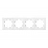 Рамка 4-местная белая, Уют, Bylectrica