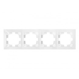Рамка 4-местная белая, Уют, Bylectrica