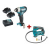 Аккум. ударный гайковерт MAKITA CXT TW 141 DWAE в чем. + АКЦИЯ Аккум. компрессор MP 100 DZ