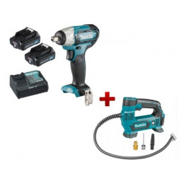 Аккум. ударный гайковерт MAKITA CXT TW 141 DWAE в чем. + АКЦИЯ Аккум. компрессор MP 100 DZ