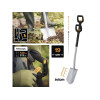 Лопата штыковая телескопическая закругленная Xact FISKARS