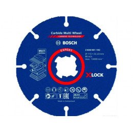 Круг отрезной 115х1,0x22.23 мм по дереву  X-LOCK CARBIDE BOSCH