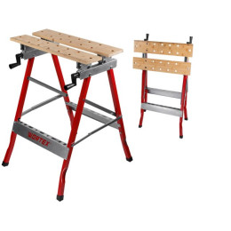 Верстак складной WORTEX WB 1060 в кор. БАМБУК, 605x640x800 мм, регулировка столешницы