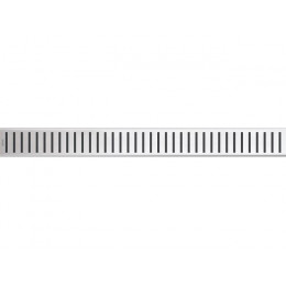 Решетка для водоотводящего желоба, нержавеющая сталь-глянец, PURE-750L, Alcaplast