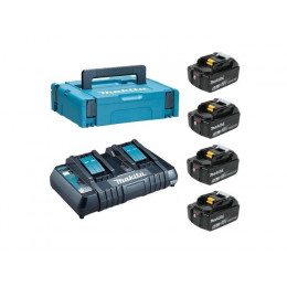 Комплект аккумулятор  LXT 18.0 В BL1860B 4 шт. + зарядное устройство DC18RD в кейсе