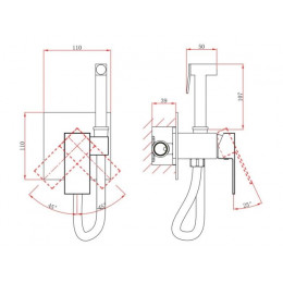 Смеситель для биде (Lt) D35, серия Lily хром, a-five