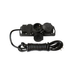 Удлинитель-шнур 10м брызгозащищенный (2 роз., 3.7кВт, с/з, ПВС 3х1,5) Bylectrica