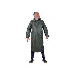 Плащ-дождевик ПВХ "Тайфун" р. 44-46 рост 170-176 зеленый