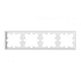 Рамка 4-местная белая, Carre, BYLECTRICA