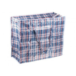 Сумка хозяйственная на молнии, в клетку, 60х50х25 см, PERFECTO LINEA