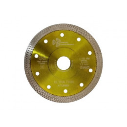 Алмазный круг 125х22 мм по керамике сплошн.ультратонкий Ultra Thin X-Turbo TRIO-DIAMOND