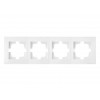 Рамка 4-местная белая, Стиль новый, Bylectrica