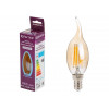 Лампа светодиодная филаментная CA35 СВЕЧА НА ВЕТРУ 6 Вт E14 4000К ЮПИТЕР ДЕКОР