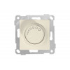 Выключатель поворотный (диммер) (скрытый, без рамки, винт. зажим, 600Вт) кремовый, RITA, MUTLUSAN