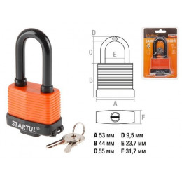 Замок навесной 50мм STARTUL PROFI (ST9086-50)