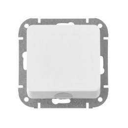 Розетка для вывода кабеля (скрытая) белая, Astrum, BYLECTRICA