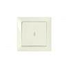Выключатель 1 клав. проходной (скрытый, 10А) бежевый, Стиль, Bylectrica