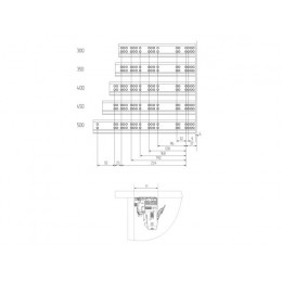 Направляющая шариковая скрытого типа 350 мм Clip-on push to open полного выдв. 2 шт STARFIX