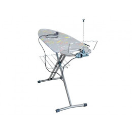 Доска гладильная NIKA BEST (металл 1220 х 400), подставка п/утюг, удлинитель, полка, NIKA