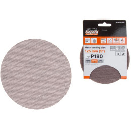 Шлифлист 125мм круг Р180 сетка, самосцепл. 5шт. GEPARD (GP5019-180)