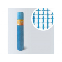 Стеклосетка штукатурная 5х5, 1мх50м, ССШ-160, синяя