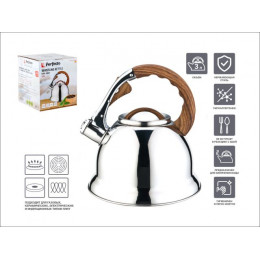 Чайник со свистком, нержавеющая сталь, 3.0 л, Earl Gray, PERFECTO LINEA