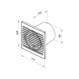 Вентилятор вытяжной накладной Granat 100 ZERNBERG