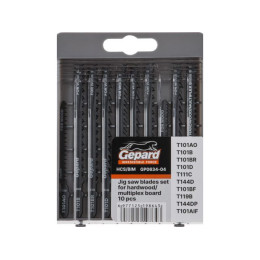 Набор пилок лобз. по дереву/ламинату 10шт. GEPARD (GP0634-04)