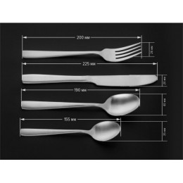 Набор столовых приборов, 24 шт., матовый, серия Majestic, PERFECTO LINEA