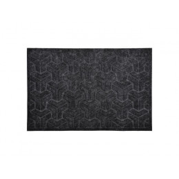 Коврик придверный рельефный, Greek, 40х60 см, серый, VORTEX