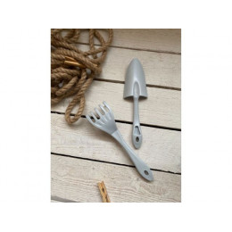 Набор садовых инструментов для пересадки растений (грабельки, лопатка), утренний туман, InGreen