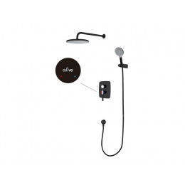Душевая система (Lt) D35, серия Lotus черный, a-five