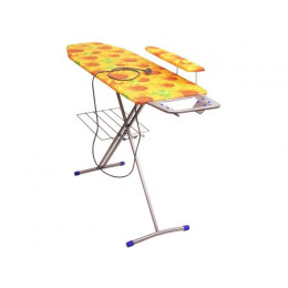 Доска гладильная НИКА 7 (фанера 1225 х 380), подрукавн,подс.п/утюг, полка д/белья, удлинит., NIKA