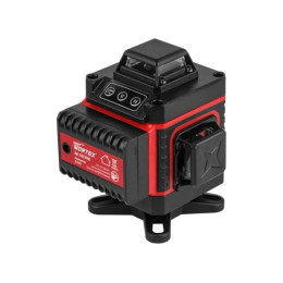 Нивелир лазерный WORTEX LL 0340 в чем. + аксессуары 4х360°, до 25 м, +/- 0.3 мм/м, зеленый