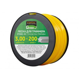 Леска ф 3.0 мм х 200 м "звездочка" STARTUL GARDEN