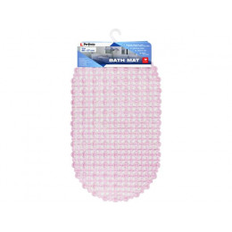 Коврик для ванной, овал 66х37 см, розовый, PERFECTO LINEA